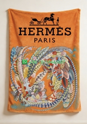 Hermes Throw Blankets
